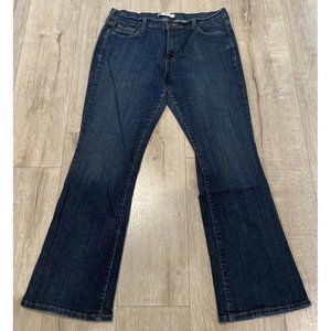Levis 515 Womens Jeans Size 16 Medium Bootcut Mid Rise Dark Wash Blue Denim
